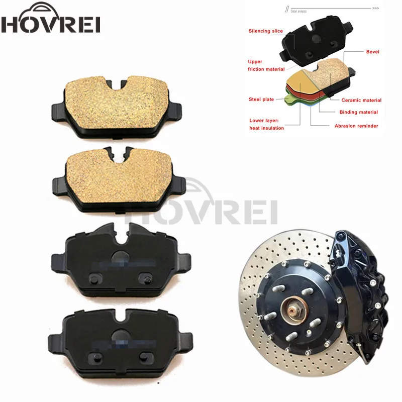 4 шт. автомобиля керамики тормозные колодки для R60 MINI Cooper Countryman 2011- для Cooper Paceman 2013- OE: 34 21 6 767 145