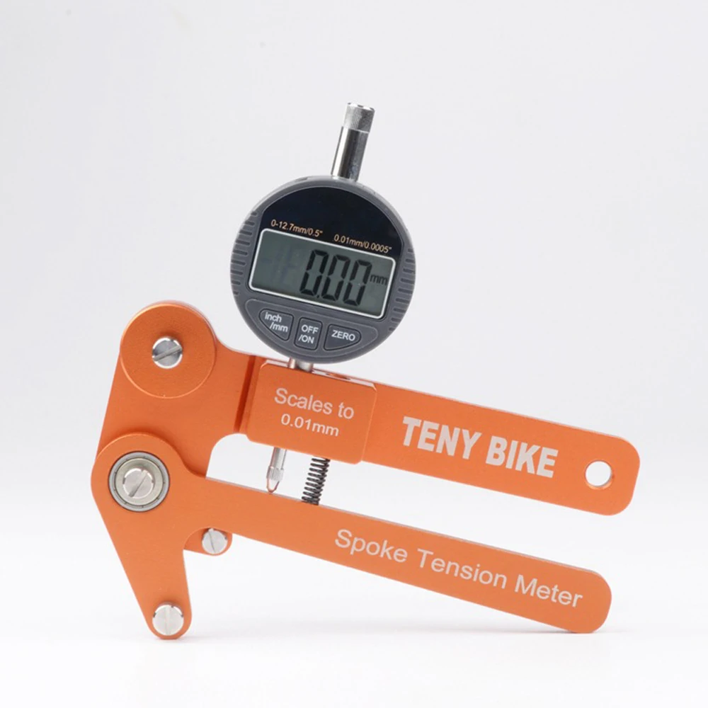 

Aluminum Alloy Bike Spoke Tension Meter Wheel Builders Tool Bikes Indicator Tensiometer Scales to 0.01mm