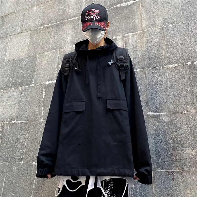 

Autumn Cotton Hoodies Men's Fashion Solid Color Casual Hooded Sweatshirt Men Streetwear Loose Hip-hop Pullover Hoodie Mens Hoody