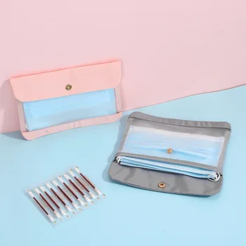 

Universal Face Masks Bag Clip Dust Travel Small cover Makeup Transparen for Handbag saves to box Organizer case Portable Storage