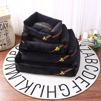 

Luxury Noble Dog Bed Large Kennel Bed Autumn&winter All Washable and Waterproof Kennel Tide Brand Pet Nest Beds & Sofas