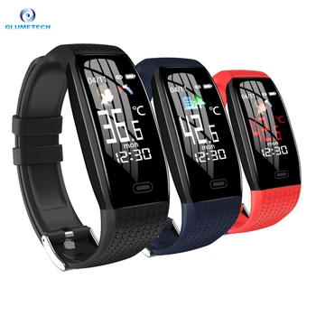 

New real-time temperature monitoring T5 Smart bracelet heart rate blood pressure measure IP67 Waterproof Men smart watch