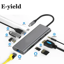 Usb-хаб Мульти USB 3,0 HDMI адаптер док-станция для MacBook Pro Аксессуары USB-C Тип C 3,1 разветвитель 3 Порты и разъёмы USB C концентратор USB
