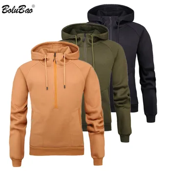 

BOLUBAO Fashion Brand Men Solid Hoodies Tops Men's Hip Hop High Street Hoodies Sweatshirts Trend New Hooded Sweatshirt Male