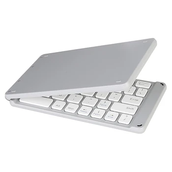 

Ultra Slim Mini Foldable Bluetooth Keyboard,BT Folding Keyboard for IOS/Android/Windows White