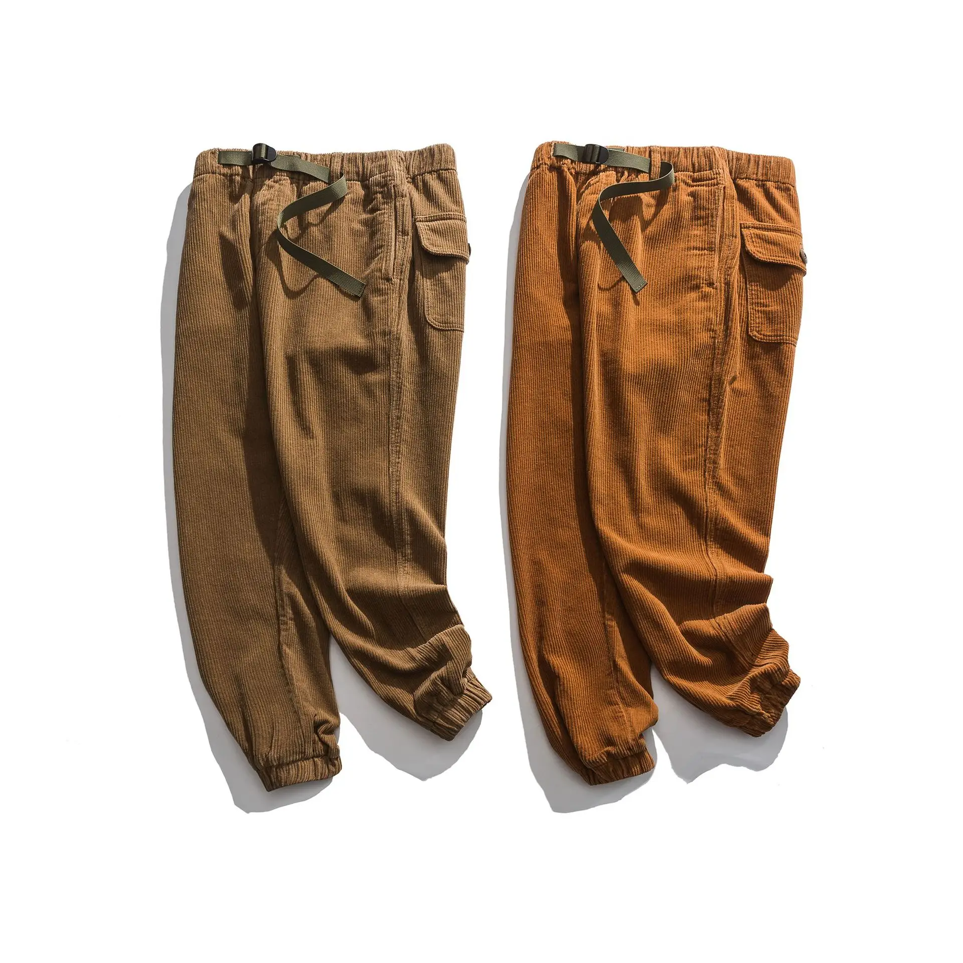 

Men's fall/winter drawstring corduroy drawstring pants casual pants