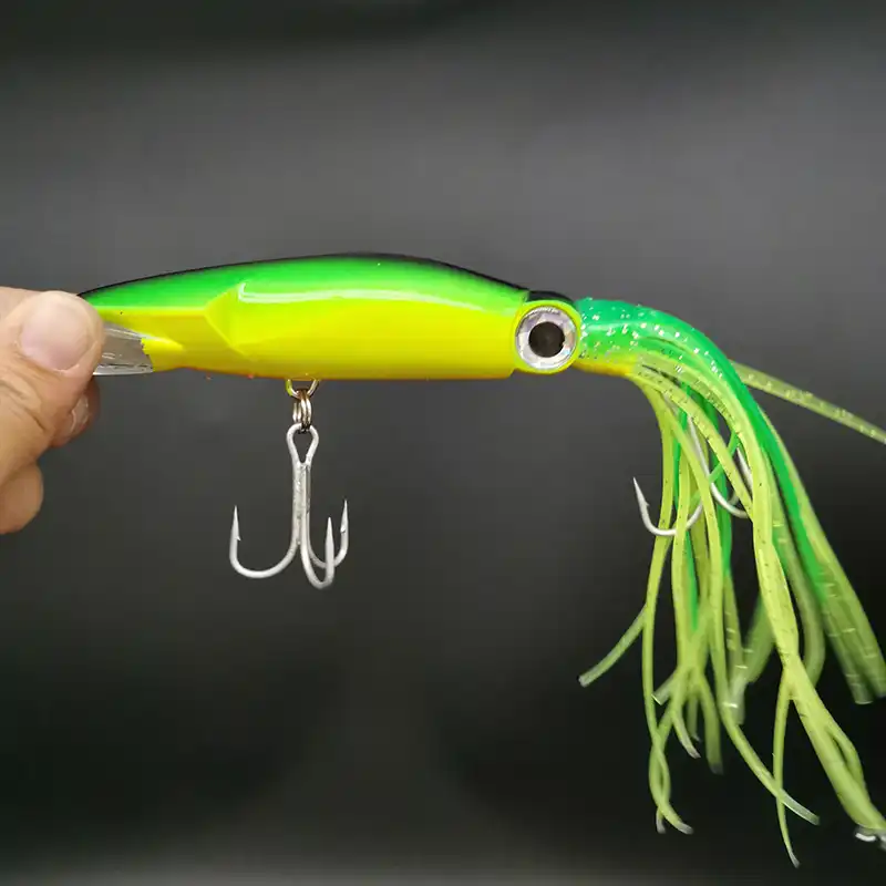 ビッグビアードイカ釣りルアーisca人工ハードトローリング餌14cm40gトレブルフックペスカスカートタコマグロ海魅力ツール 釣りルアー Aliexpress