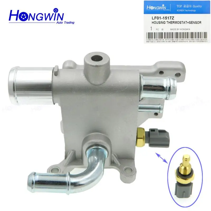 

Water Outlet Engine Coolant Thermostat Housing + Sensor for Toma De Agua FFord Ecosport 04-12 2.0 Parte LF01-1517Z-Z14-CN