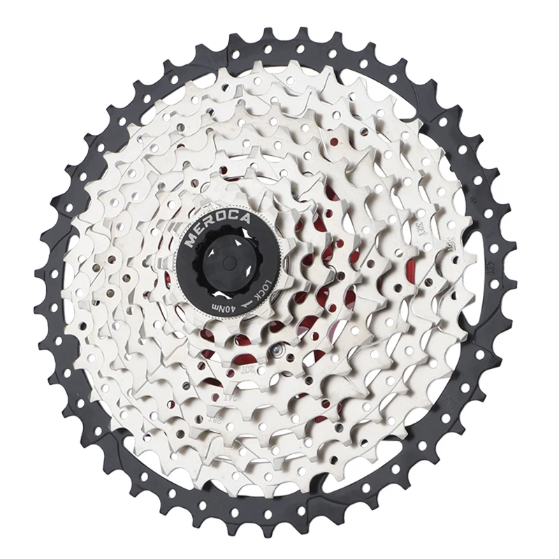 Bicycle Cassette Bicycle Sprocket Gear Bicycle Parts Bike Sprocket Bike Freewheel MEROCA MTB Freewheel 11-46T 11-52T Wide Ratio 8/9/10/11/12 Speed Suitable For Shimano Bike Sprocket Bicycle Cassette