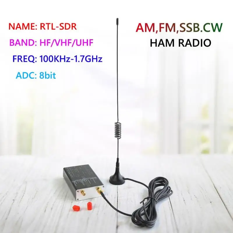 Купить 100 кГц-1,7 ГГц полный диапазон U/V HF RTL-SDR USB тюнер ...