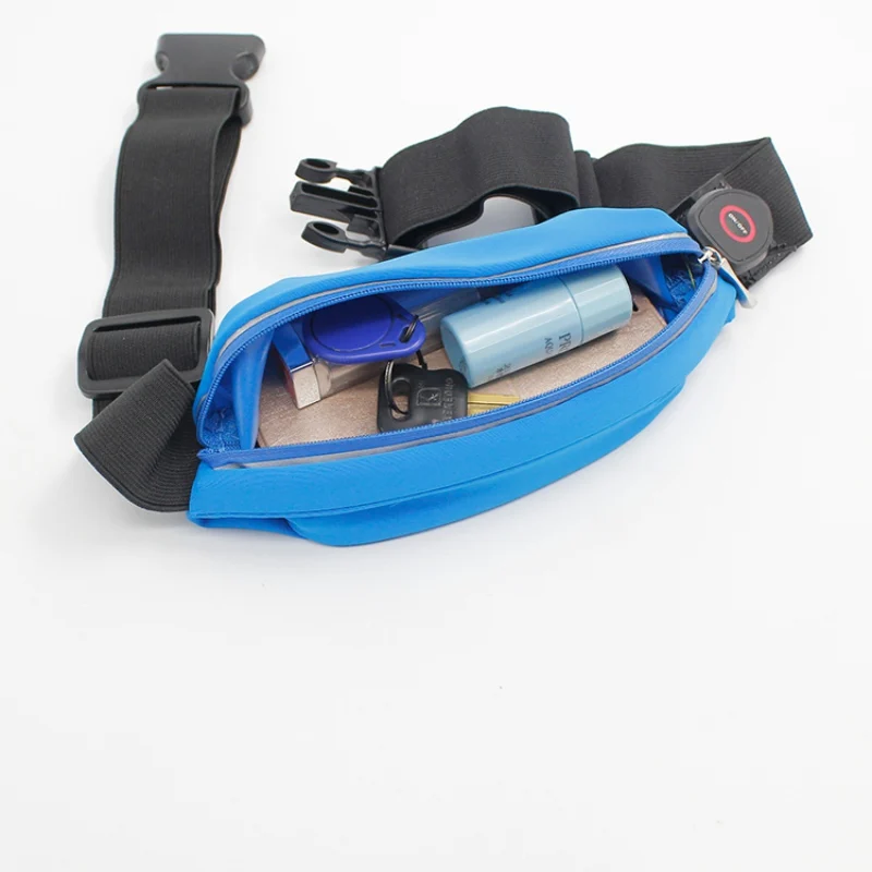 USB Rechargeable Waterproof LED Running Belt Bag Adjustable Strap Travel Sports Waist Pack