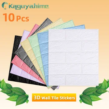 

Kaguyahime 10pcs 3D Waterproof Wall Stickers DIY Self-Adhesive Wallpaper TV Backdrop Decor Corner Line Wallpaper For Living Room