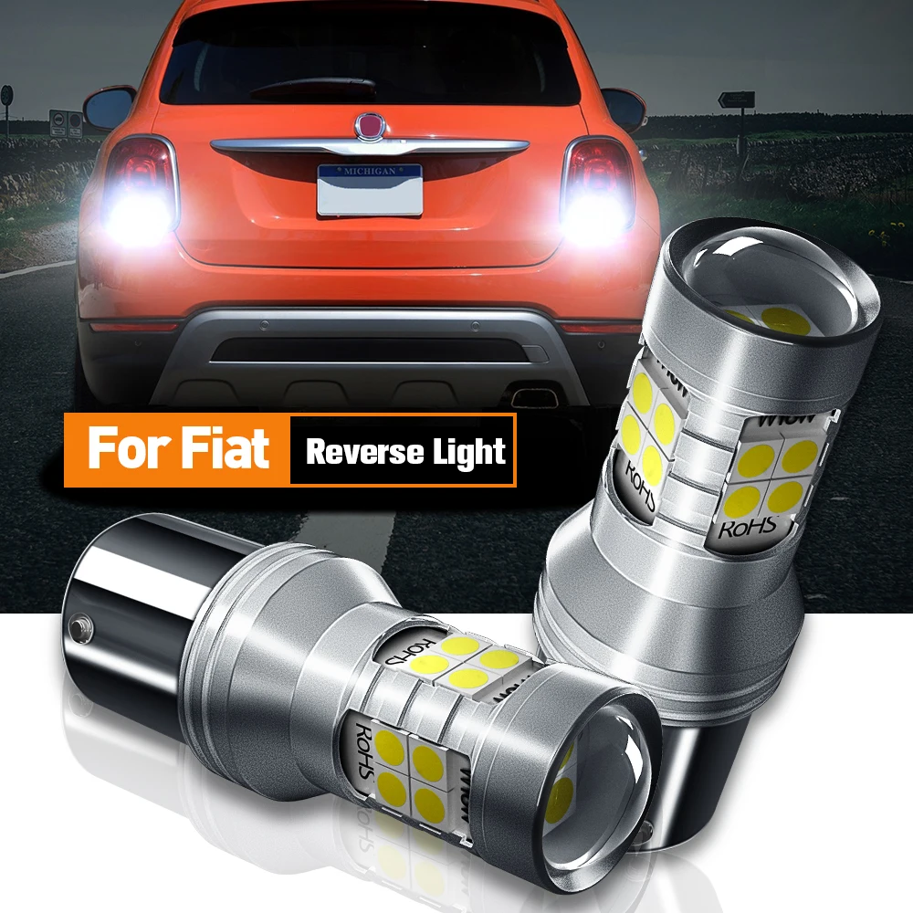 2x Led Reverse Light P21w Ba15s Canbus For Fiat 500 500c 500x Bravo