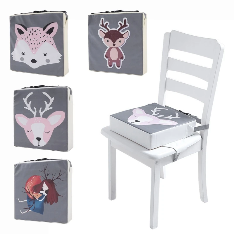 

Children Increased Chair Pad Baby Dining Cushion Adjustable Removable Highchair Chair Booster Cushion Seat Chair Waterproof