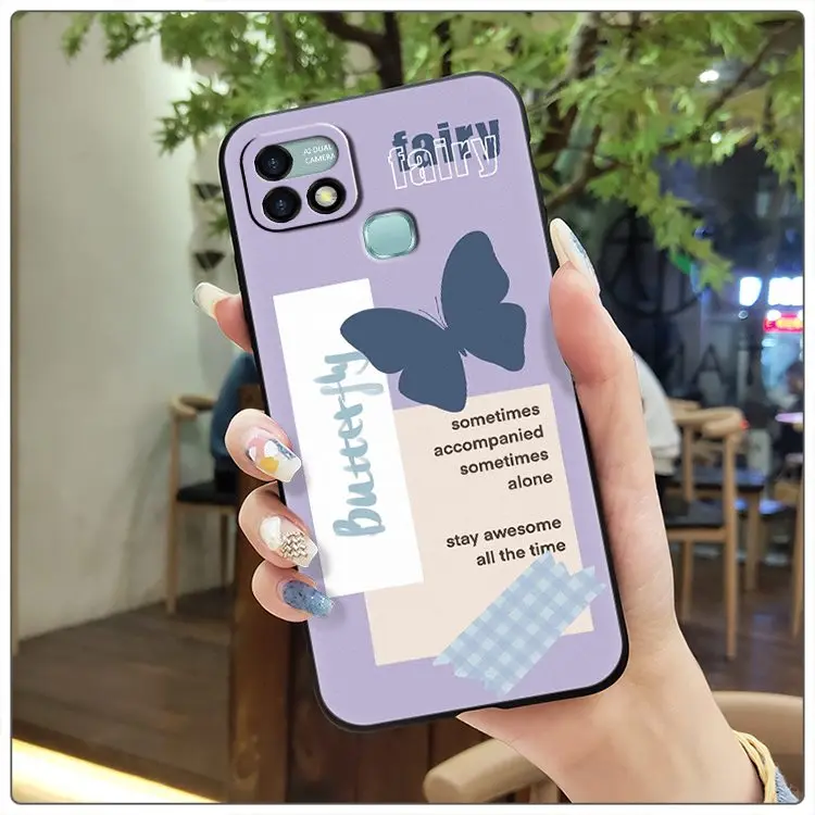 wallet cases Soft Durable Phone Case For infinix X659B/HOT 10i New Fashion Design Back Cover Cartoon Anti-dust flip cases