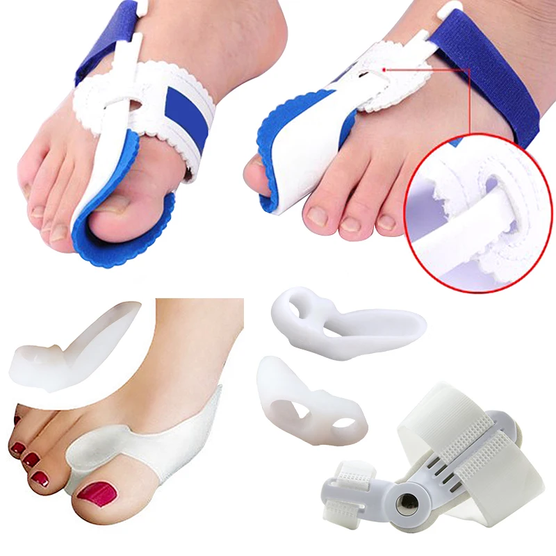 Silicone Toe Separator Hallux Valgus Bunion Foot Overlapping Straightener Orthopedic Bunion Corrector Pedicure Foot Care Tool