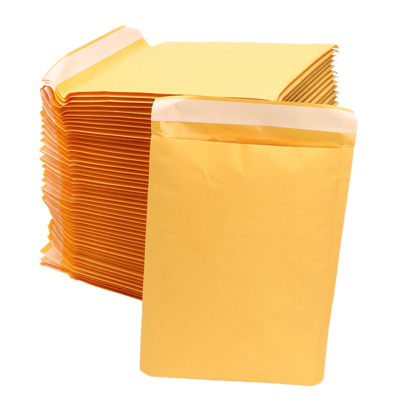 60 шт/партия крафт-бумажные почтовые ящики Пузырьковые Конверты Сумки почтовые конверты конверт с пузырьковый почтовый пакет