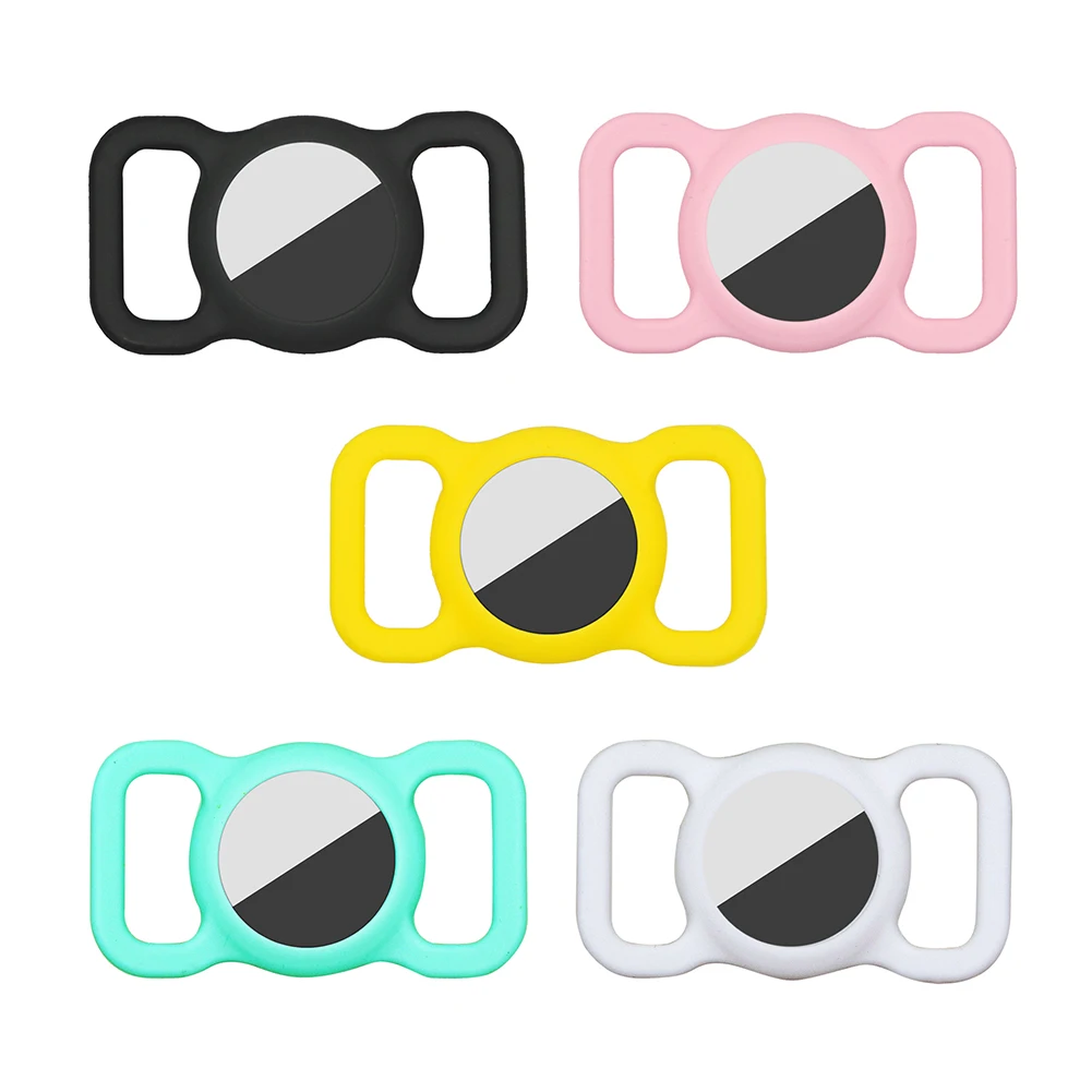 Anti-lost Locator Case for Apple Airtags Pet Anti-Lost Dog Cat Collar Loop Protective Shell Air Tag Tracker | Электроника