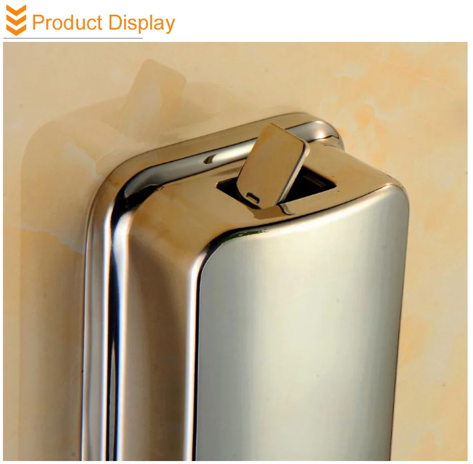 ROVOGO 500/800/1000Ml Black/Mirror Soap Dispenser Wall Mounted, Stainless Steel Bathroom Dispenser for Home Hotel