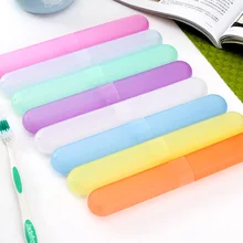 New 1 Pcs Portable Travel Hiking Camping Toothbrush Holder Case Box Tube Cover Toothbrush Protect Organizer Plastic Holder Case