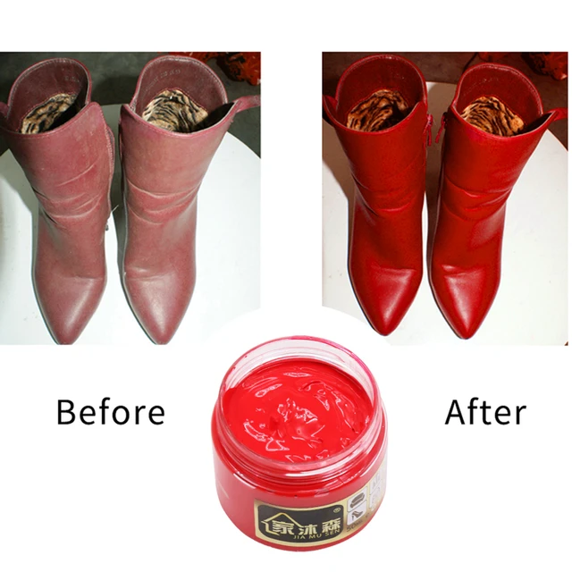 Red Leather Repair Paste 50ml Shoe Cream Leather Paint for Car Seat Sofa  Handbags Scratch Cracks