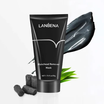 

LANBENA Black Mask Blackhead Remover Nose Black Mask Face Care Mud Acne Treatment Peel Off Mask Pore Strip Skin Care Oil Control