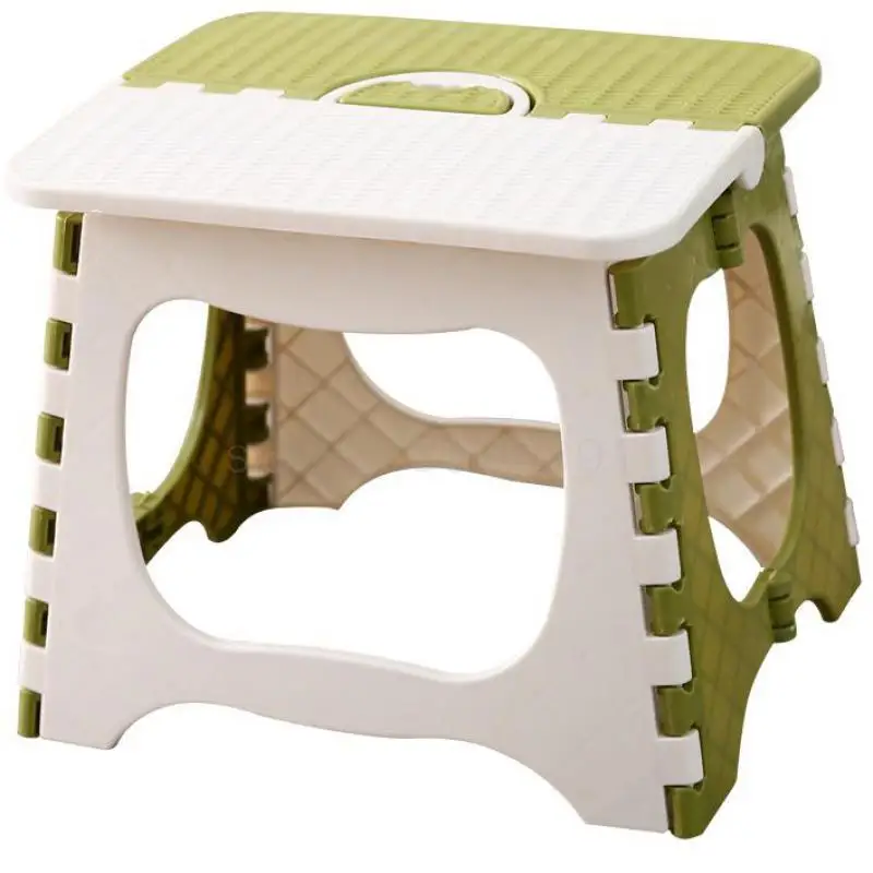 

Bathroom Small Bench Household Adult Fishing Line Portable Plastic Folding Bench Packing Post