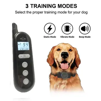 

Max. 9 Dogs Control PET Training Collar Rechargeable Dog Shock Collar Waterproof Remote Dog Training Set with Security Key Lock