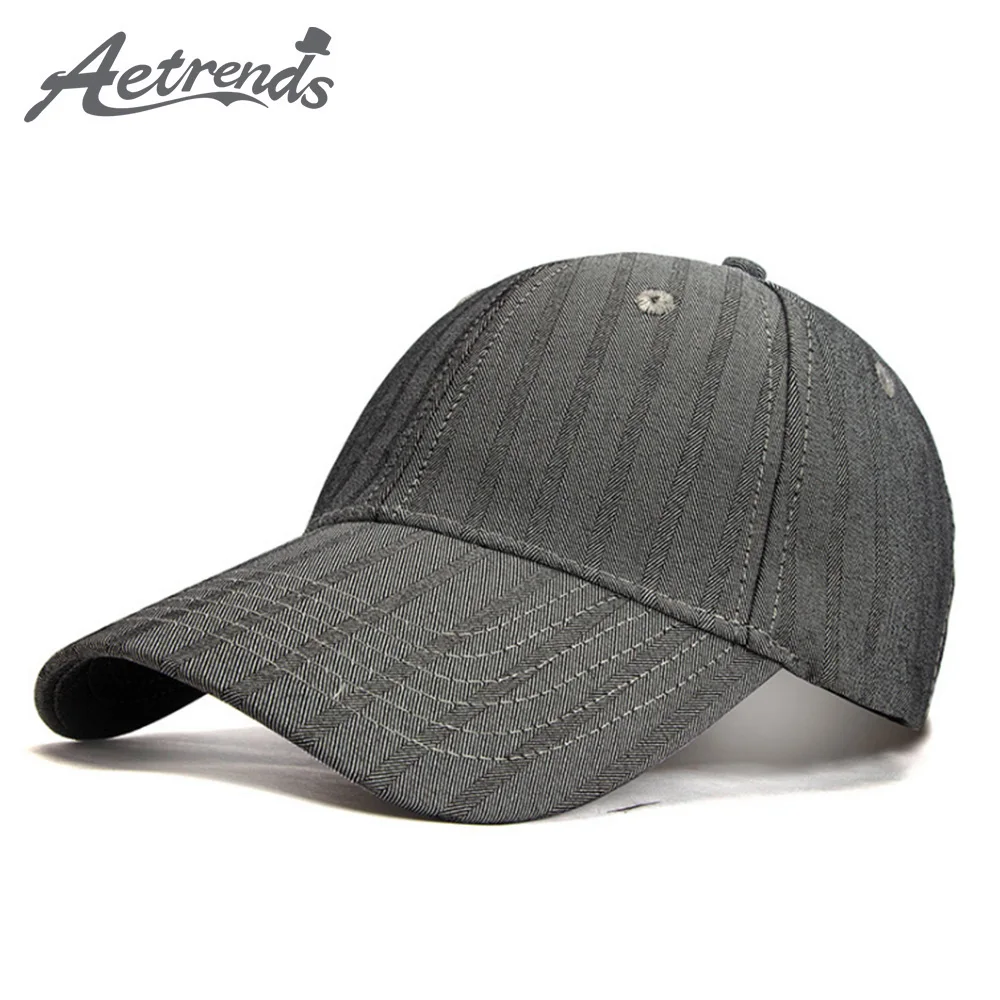 

[AETRENDS] Light Striped Baseball Caps Men Women Hat Outdoor Sport Racing Trucker Cap Z-9921