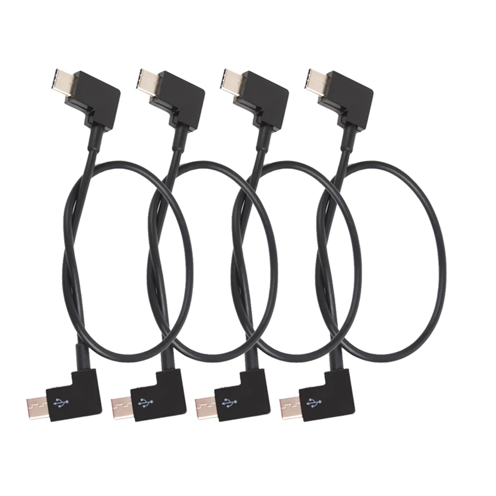 4 упаковки короткий кабель USB Type C 30 см прямоугольный Удлинительный для