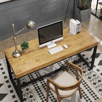 شراءالشمال خشب متين مكتب رئيس الموظفين مقعد واحد مكتب المنزل بسيط الكمبيوتر مكتب منضدة كتابة