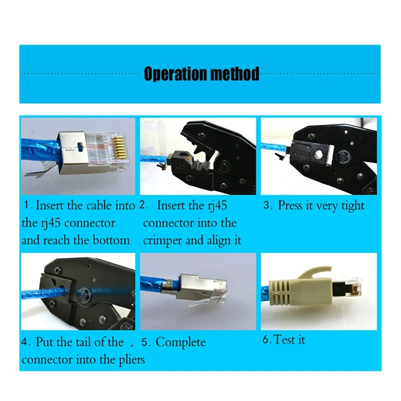 ELOS-RJ45 щипцы Cat7 Cat6A ручные инструменты обжимной инструмент для зачистки кабеля зажим линии 8P8C плоскогубцы разъем зажим клипер