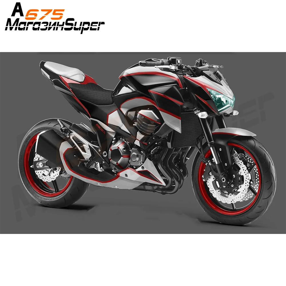 Горячая Распродажа для Kawasaki Z800 2013 год Aftermarket мотоцикл кузова обтекатель красный цвет линии(литье под давлением