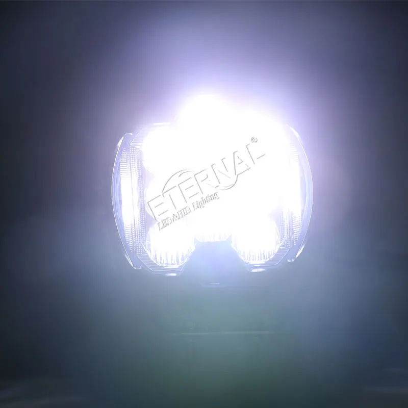 2x90 Вт светодиодный рабочий свет дальнего света комбо с янтарным halo частей для автомобиля автомобильные мотоциклетные 4x4 внедорожный прицеп для тяжелого грузовика