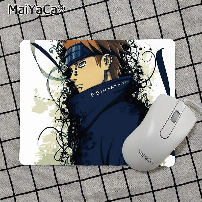 MaiYaCa высокое качество Наруто Боль аниме силиконовый коврик для мышки игра Лидер продаж подставка под руку мышь - Цвет: No Lock Edge25x29cm