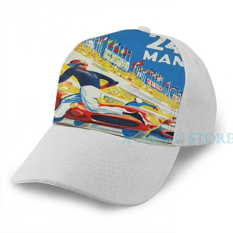 24hs Le Mans, 1959 баскетбольная Кепка для мужчин и женщин, модная черная шляпа унисекс с принтом - Цвет: Gray
