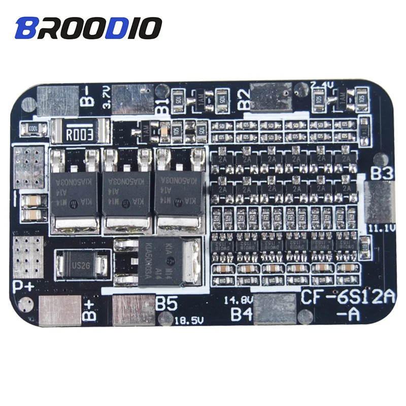

6S BMS 15A 20A 25.2V 18650 lto Lithium Battery Balancer Pack Protection Circuit Equalizer Board Li-ion Balance Charging Module