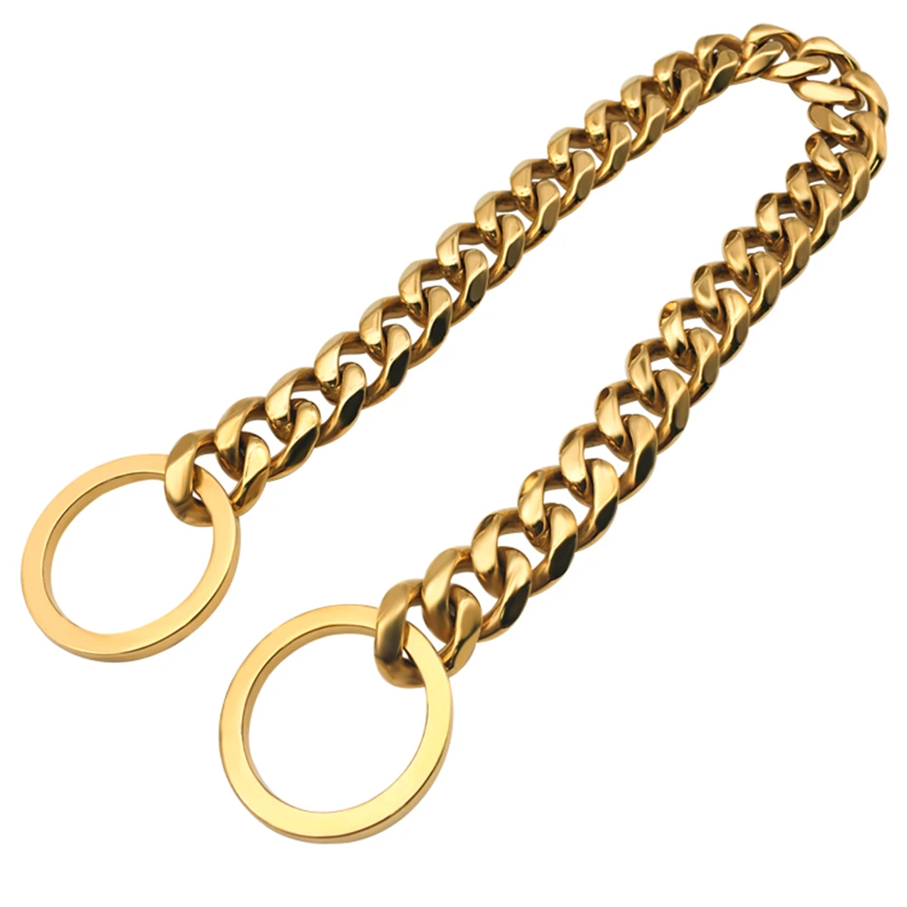 Custom gold dog collars Clearance