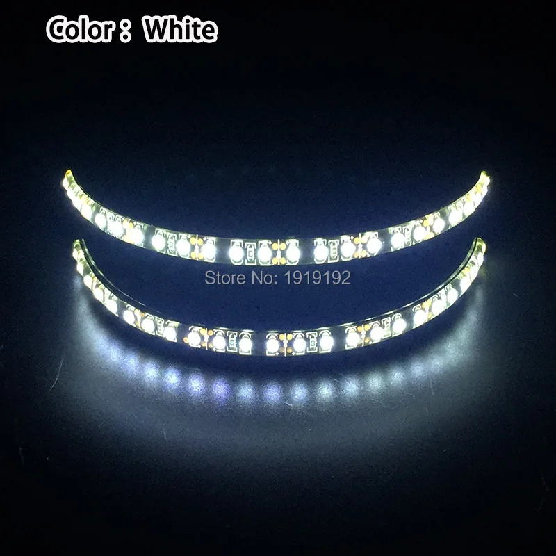 02-White Модные светящиеся лыжные очки Светодиодные Rave вечерние светодиодные очки для пасхи, Рождества, Хэллоуина, дня рождения, ночного бара, танцевального декора - Цвет: 02-White