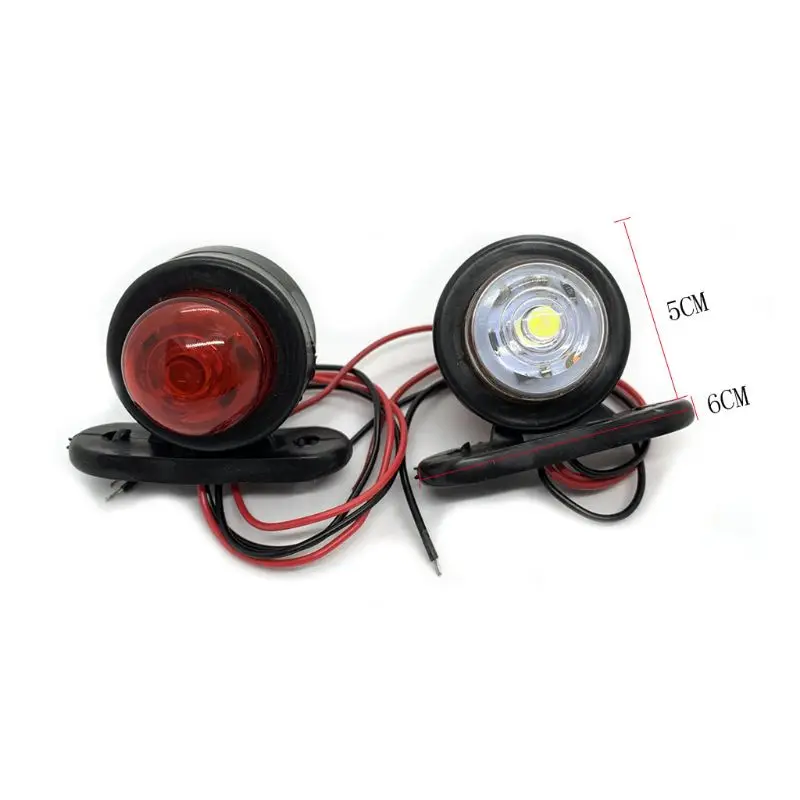 

2X12V LED Truck Side Marker Light Indicator Side Marked Lamp RV Clearance Lamp for 12V 24V Vehicle