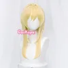 Genshin Impact Traveler Cosplay Aether Lumine Blond Wig Cosplay Anime Wigs Heat Resistant Synthetic Wigs Halloween for Girls ► Photo 2/6