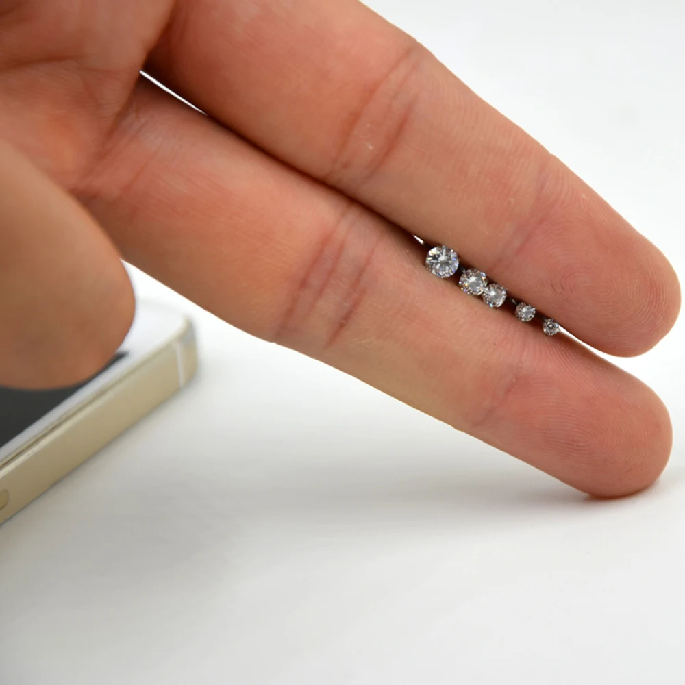 1Pc 2-4mm Surgial Steel Internally Thread Opal Zircon Stone Labret Lip Stud Ear Cartilage Helix Studs Piercing Body Jewelry 16g