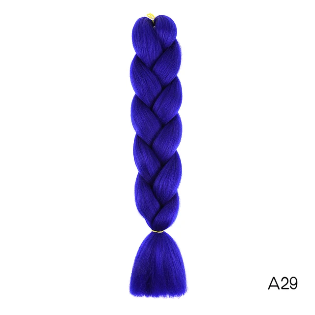 Hair Braid Synthetic Jumbo False Braid Pre Stretched Afro Wholesale Ombre Braiding Hair Extensions  Color Dreadlocks Ombre
