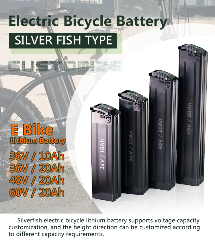 silverfish battery 36v 20ah lithium battery for electric bike