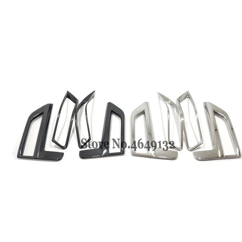 Front and Rear/Back Fog Light Lamp Cover Trim For Nissan X-Trail X Trail T32 Rogue 2017 18 19 2020 Exterior Accessories 2pcs