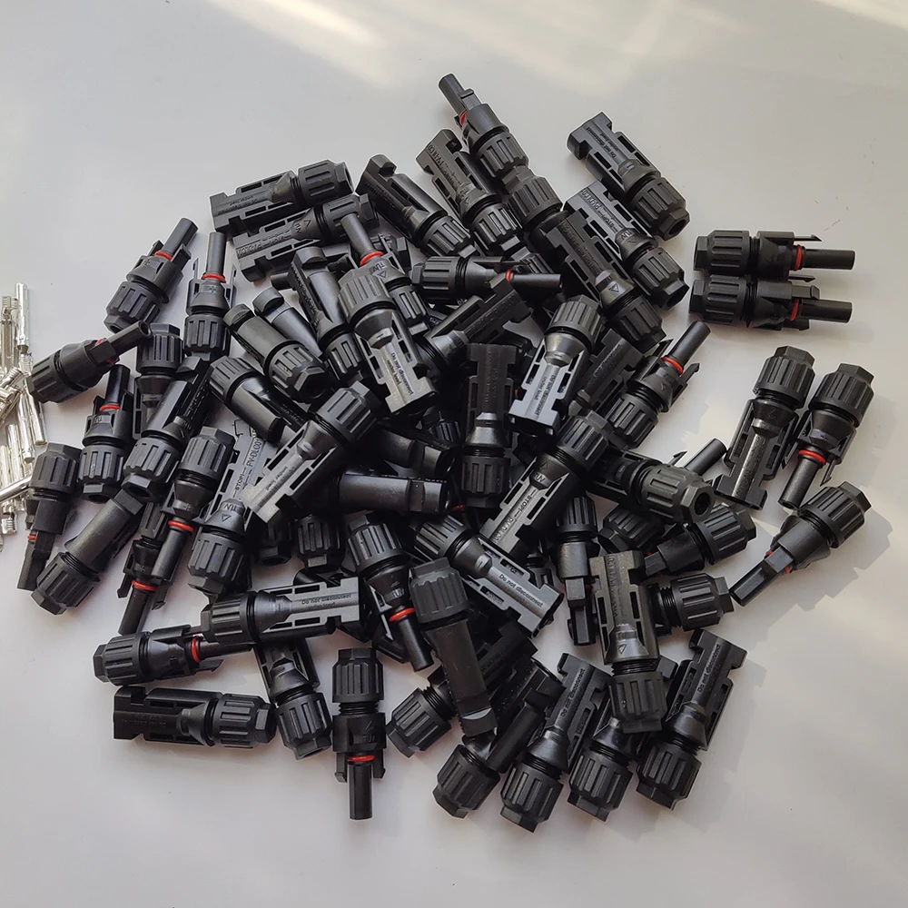 

50 Pairs 30A 1000V Solar Panel DC Connectors Male and Female IP67 TUV used for Solar PV Panel Cable and Wire 2.5mm2 4mm2 6mm2