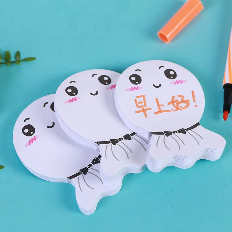 Креативные блокноты для записей милые белые новые солнечная кукла Post It Sticky Notes