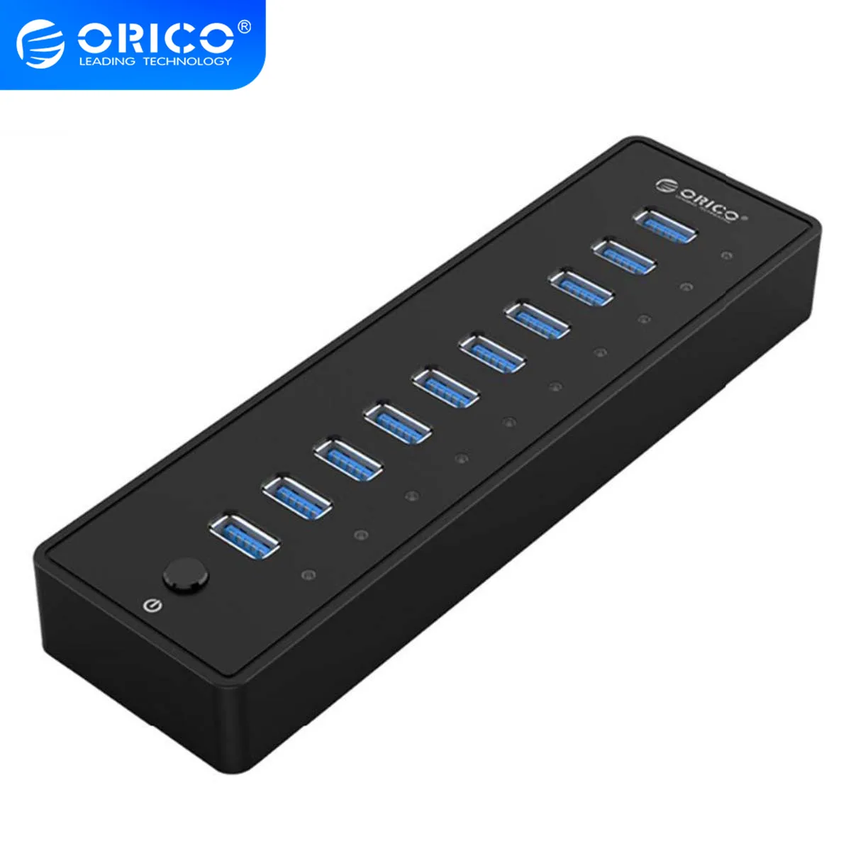 Концентратор ORICO USB 3 0 с 10 портами Суперскоростной usb разветвитель портативный