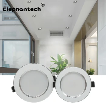 

5W 9W 12W 15W LED Downlight Recessed Round LED Ceiling Lamp AC220V 230V 240V Interior Furniture Lighting Three Color Temperature