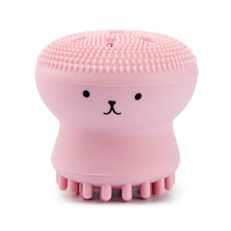 Exfoliator-Brush Massage Face-Care-Tools Facial-Cleaning-Brush Pore Octopus Silicone
